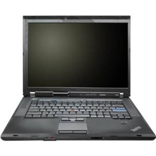 Front Standard. Lenovo - 15" ThinkPad Notebook - 4 GB Memory - 320 GB Hard Drive - Black.