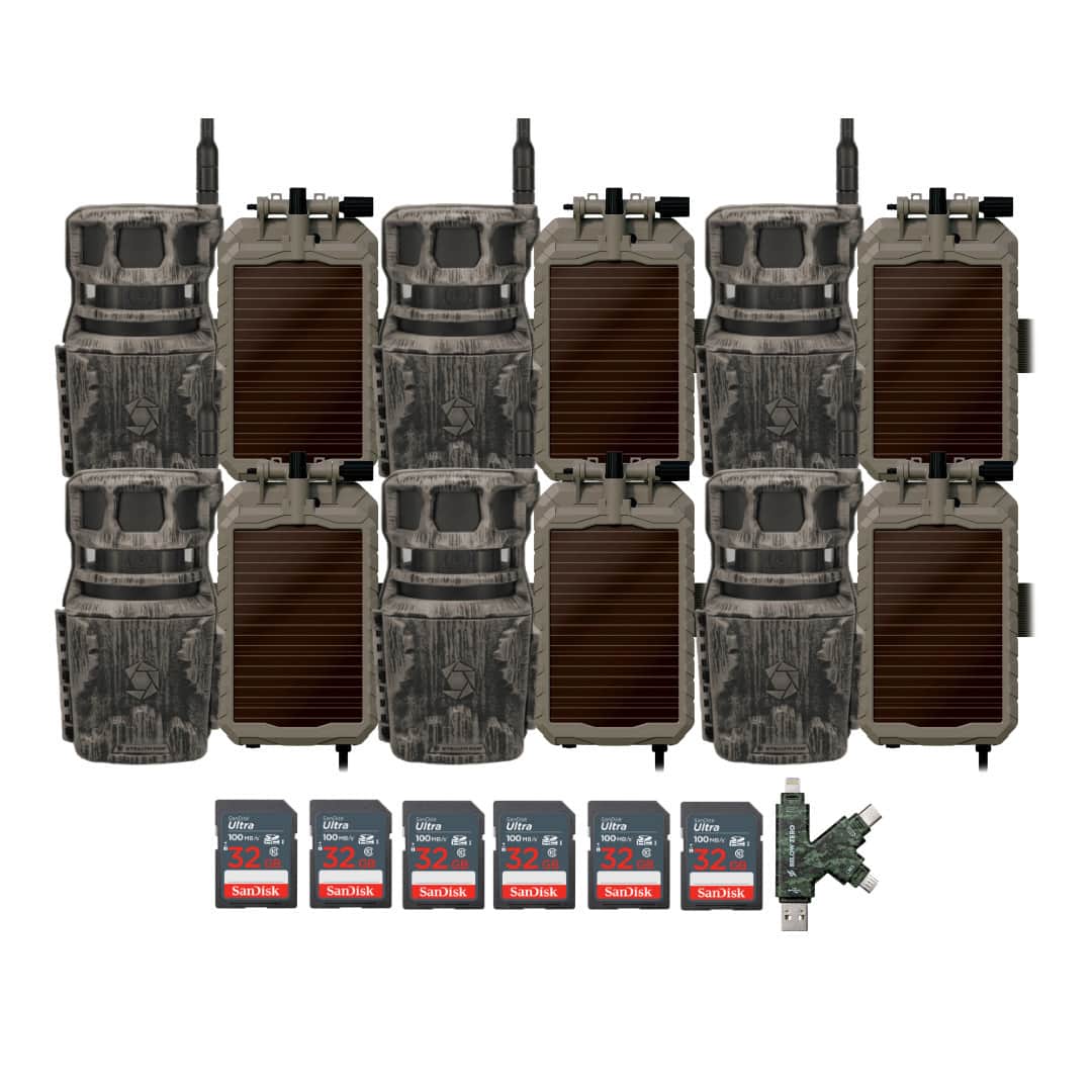 Stealth Cam - Revolver 40MP Pro 360 Degree Cellular Trail Camera Bundle