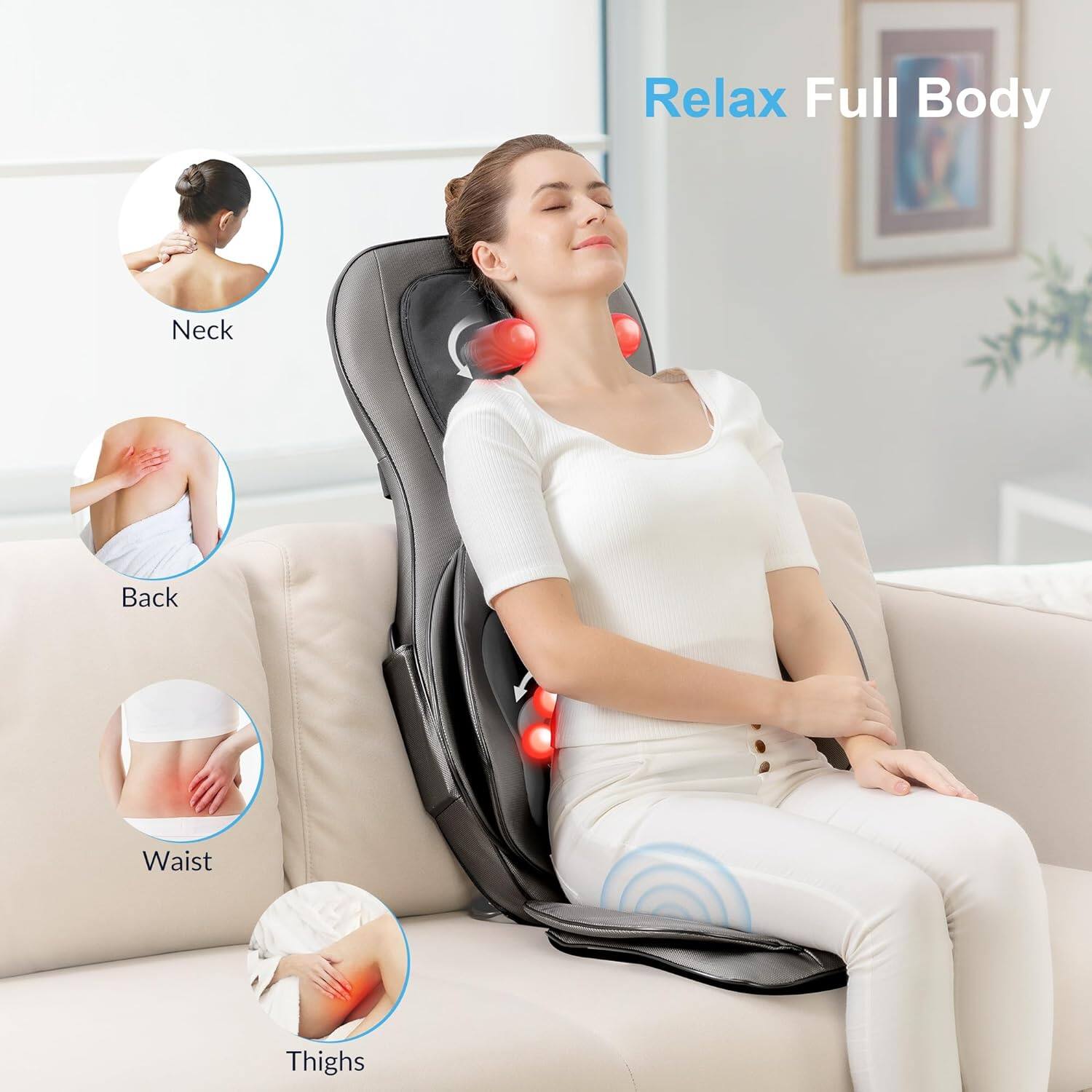 Relax Full Body

- Neck
- Back
- Waist
- Thighs
