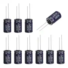 Unique Bargains - 68uF 100V Non-Polar Electrolytic Capacitor, 13x21mm, for Audio Tweeter/Speaker Crossover, 10pcs - Blue