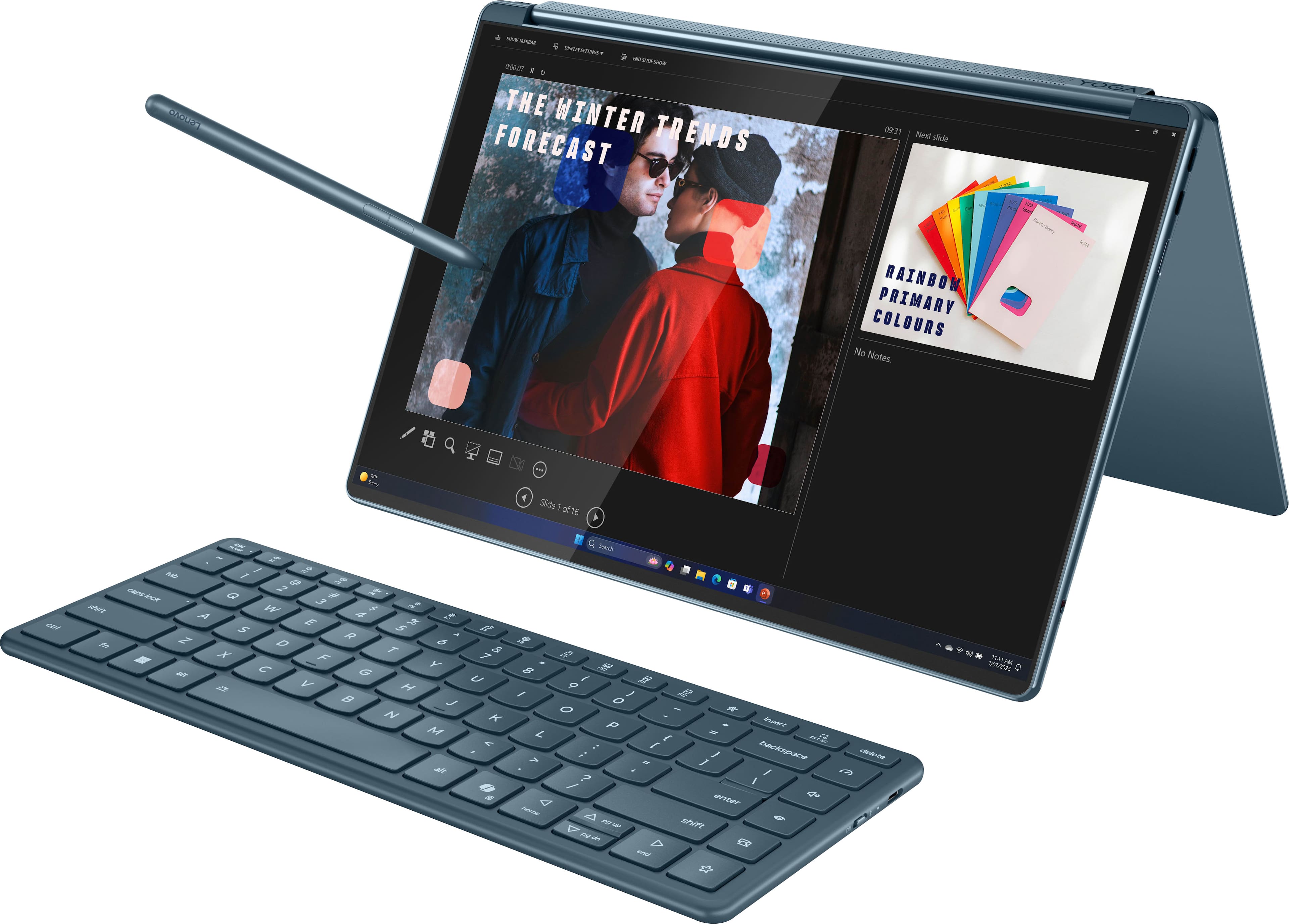 THE WINTER FORECAST TRENDS - Firal shde - RAINBOW PRIMARY COLOURS No Notes . Slide 1o/16