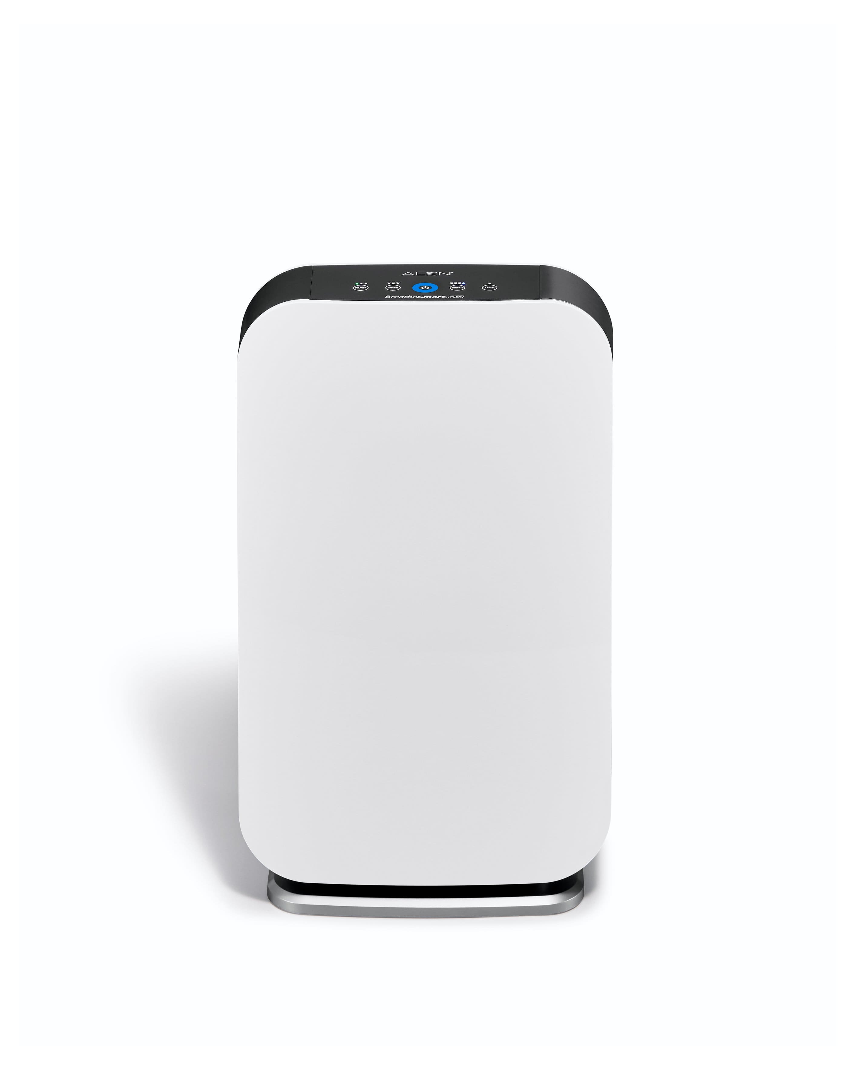Front. Alen - BreatheSmart FLEX 700 SqFt Air Purifier with Fresh HEPA Filter for Allergens, Dust, Odors & Smoke - White.