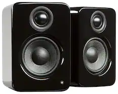 Front. Kanto - YU2 3" 2-Way Powered Desktop Speakers (Pair) - Gloss Black.