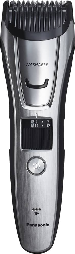 Alt View 12. Panasonic - Men’s All-in-One Facial Beard Trimmer and Body Hair Groomer - Silver.