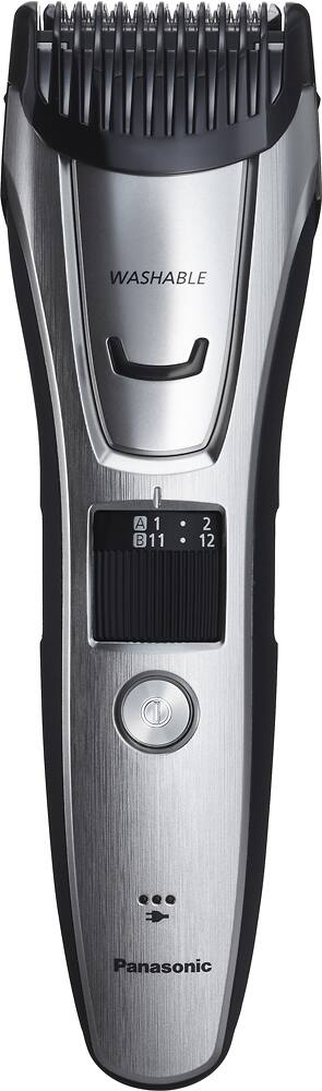 Alt View 12. Panasonic - Men’s All-in-One Facial Beard Trimmer and Body Hair Groomer - Silver.