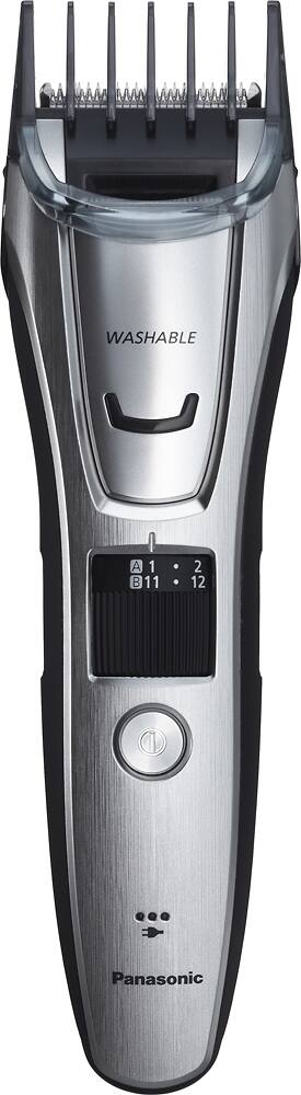 Alt View 14. Panasonic - Men’s All-in-One Facial Beard Trimmer and Body Hair Groomer - Silver.