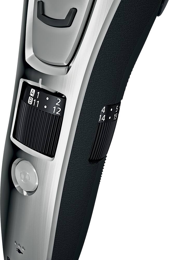 Alt View 15. Panasonic - Men’s All-in-One Facial Beard Trimmer and Body Hair Groomer - Silver.