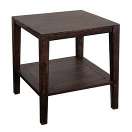 Porter Designs - Fall River Solid Sheesham Wood End Table - Gray