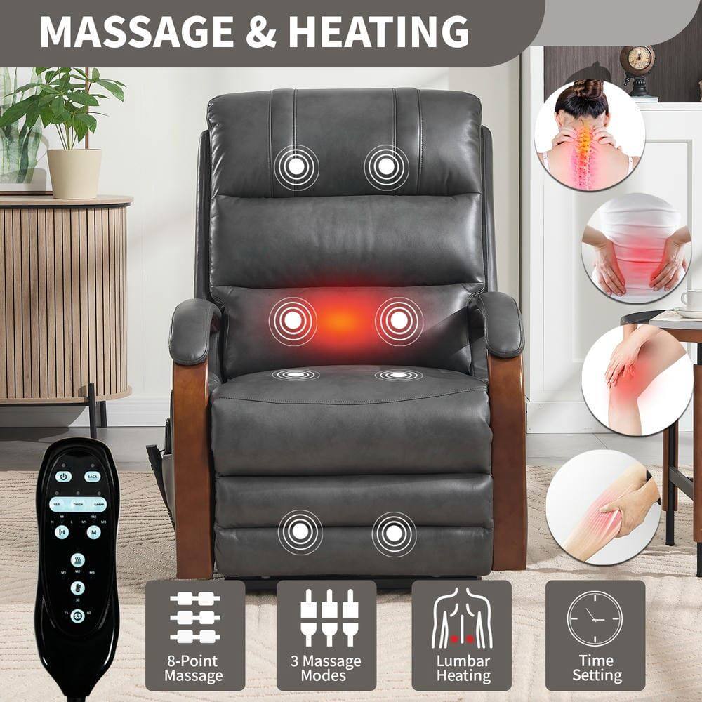 MASSAGE & HEATING

- 8-Point Massage
- 3 Massage Modes
- Lumbar Heating
- Time Setting