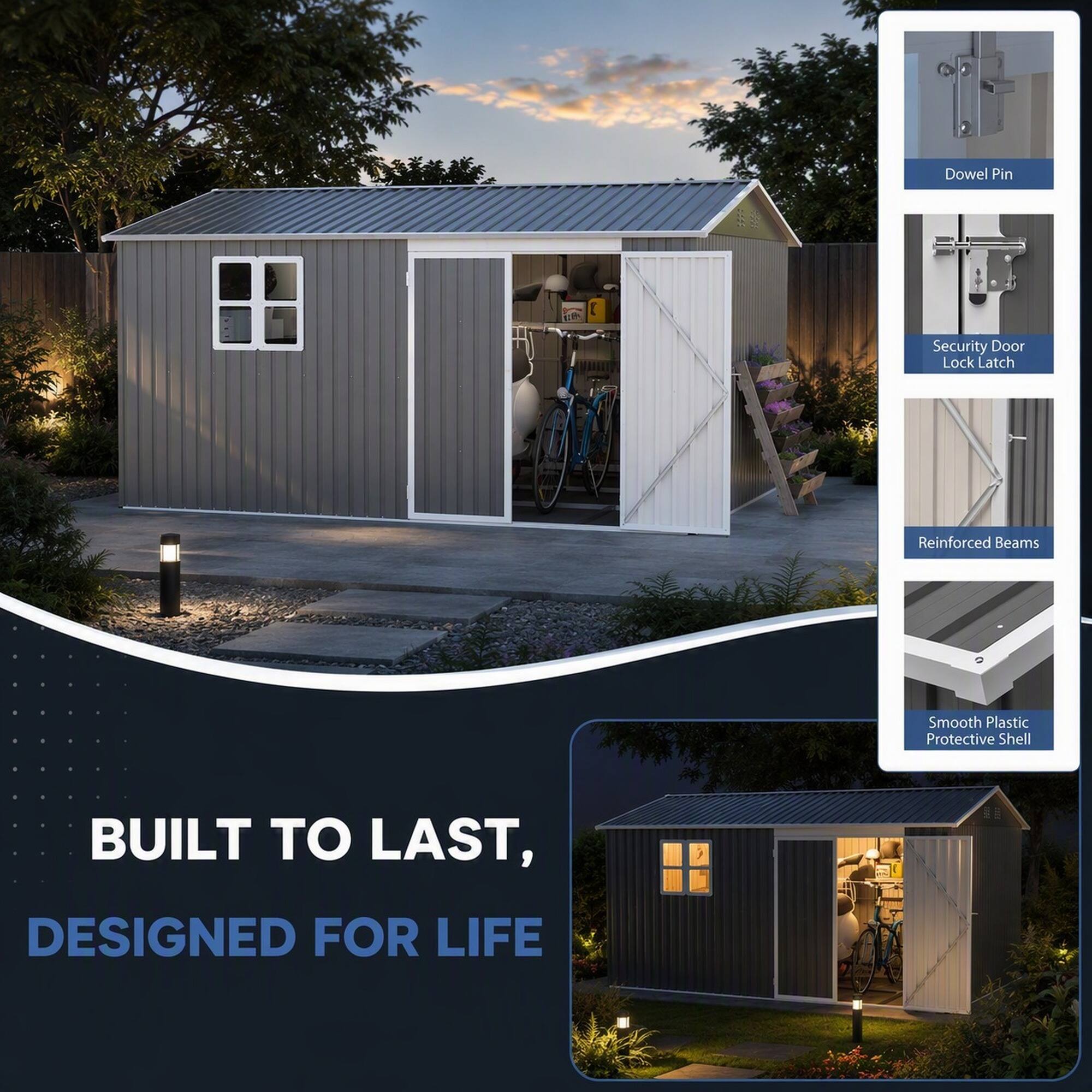 Dowel Pin  
Security Door Lock Latch  
Reinforced Beams  
Smooth Plastic Protective Shell  

BUILT TO LAST,  
DESIGNED FOR LIFE