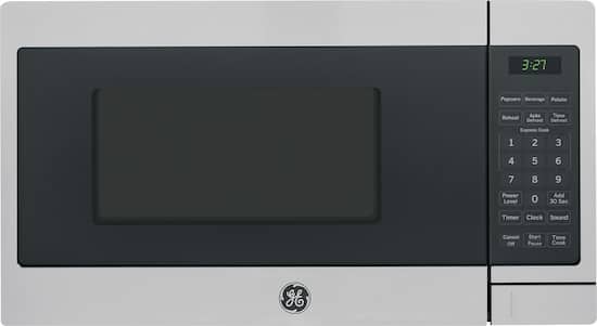 Ge 0 7 Cu Ft Compact Microwave Stainless Steel Jem3072shss Best Buy