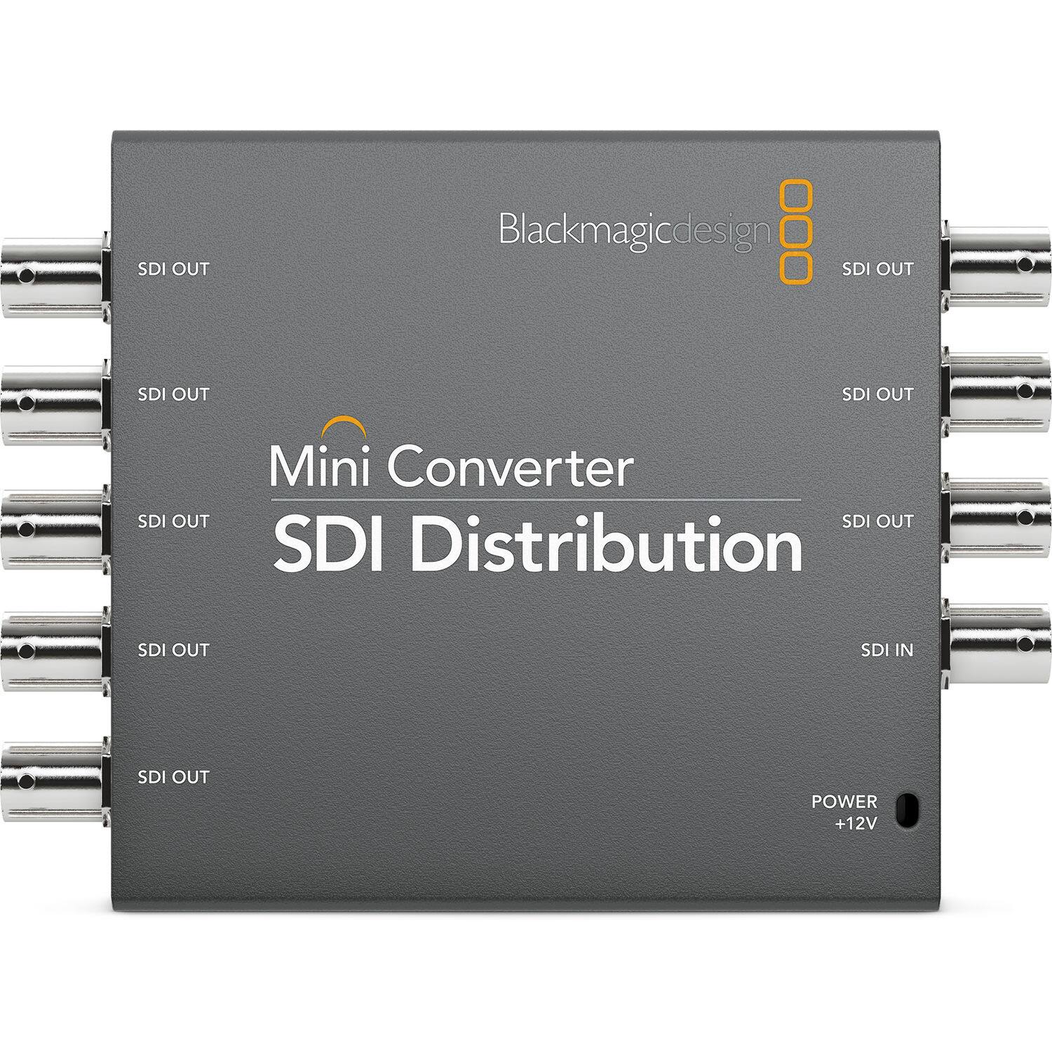 Blackmagic Design Mini Converter SDI Distribution  
SDI OUT  
SDI OUT  
SDI OUT  
SDI OUT  
SDI OUT  
SDI OUT  
SDI OUT  
SDI IN  
POWER +12V