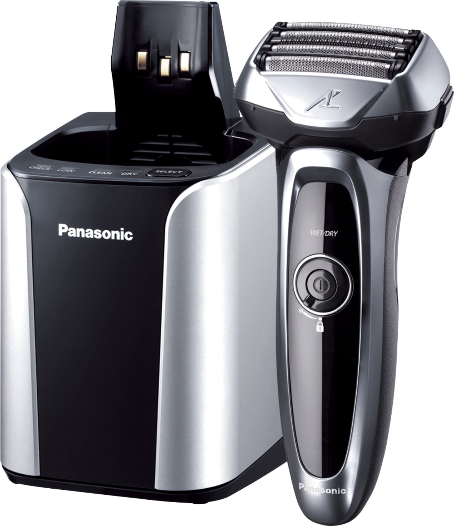 Panasonic Arc5 Automatic Cleaning/Charging Wet/Dry Electric Shaver Silver  ES-LV95-S - Best Buy