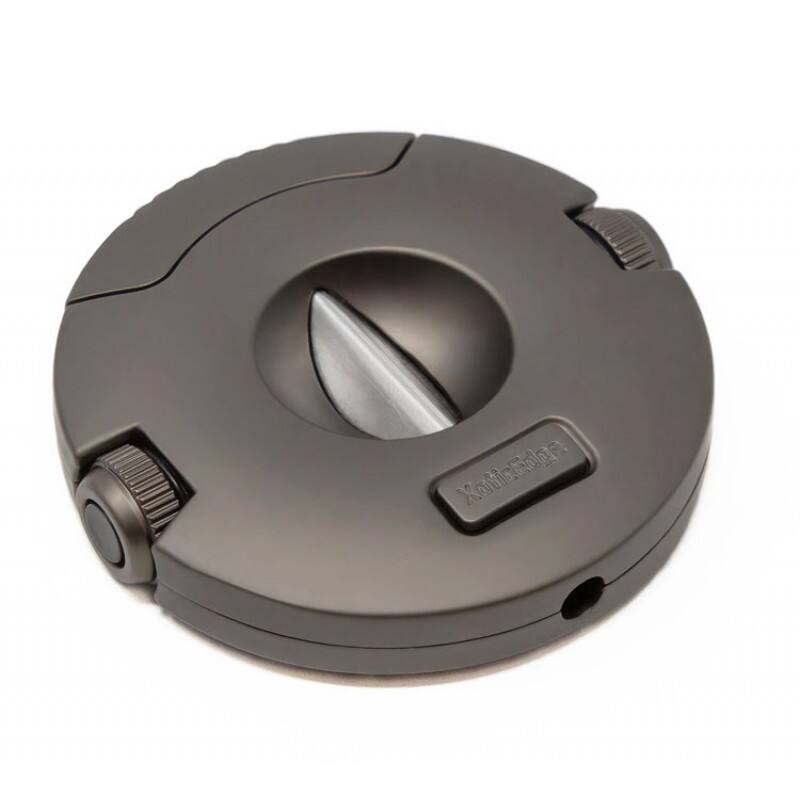 Left. Prestige - XoticEdge Xceed V-Cut (Gray) - Gun Metal Gray Finish.