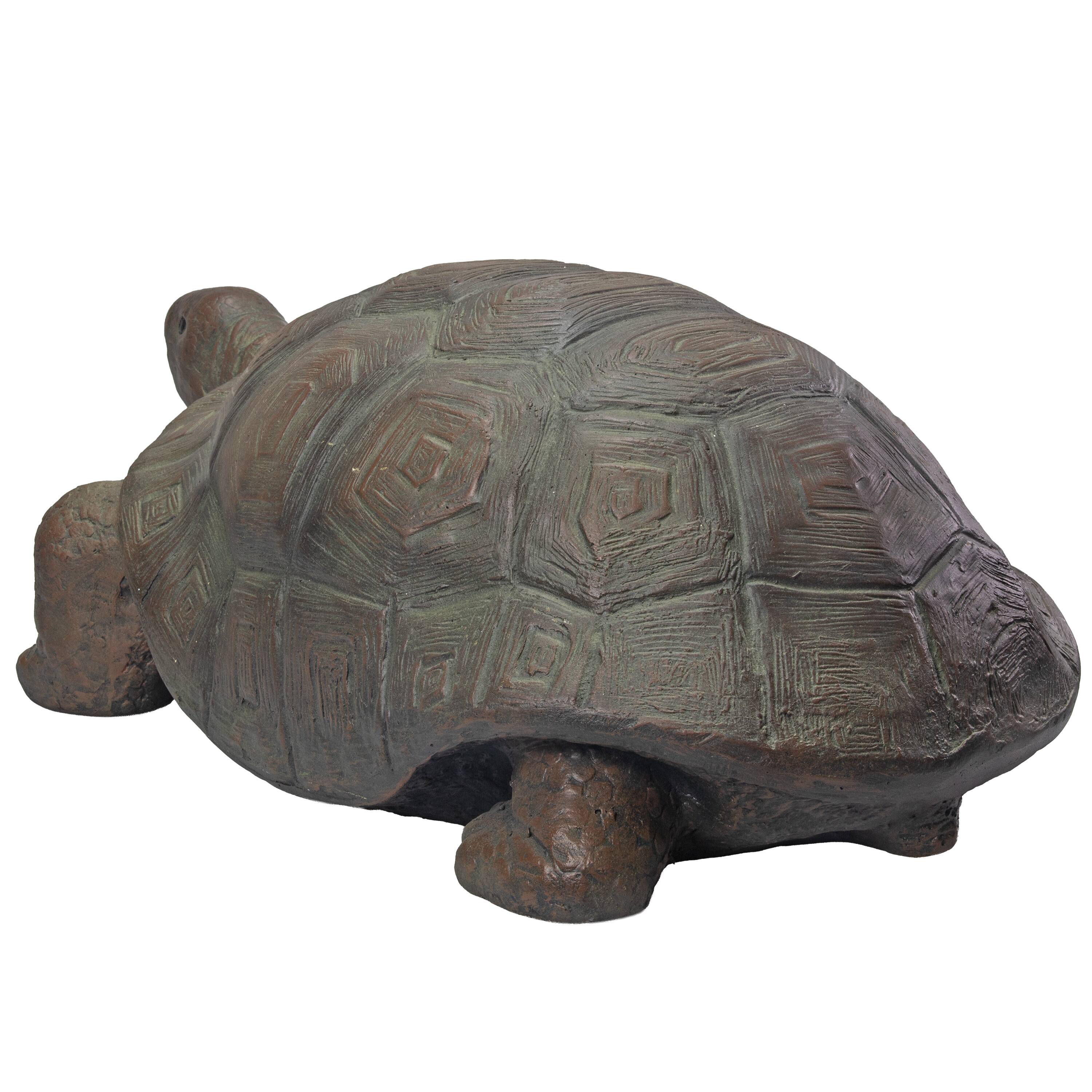 Alt View 8. Sunnydaze - Talia the Tortoise Indoor/Outdoor Garden Statue - 12 in - Light Brown.