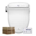 Bio Bidet - by Bemis BB1000 Elongated Bidet Toilet Seat with Drylette Towels - White
