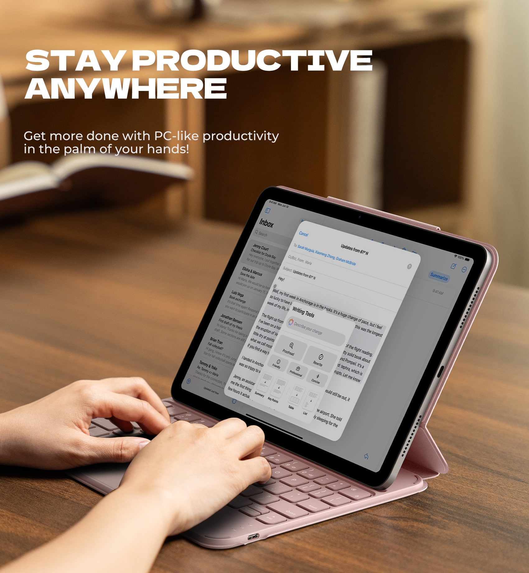 Dexnor Keyboard Case for iPad Air 11 inch (M4 2026/M3/M2)/ iPad
