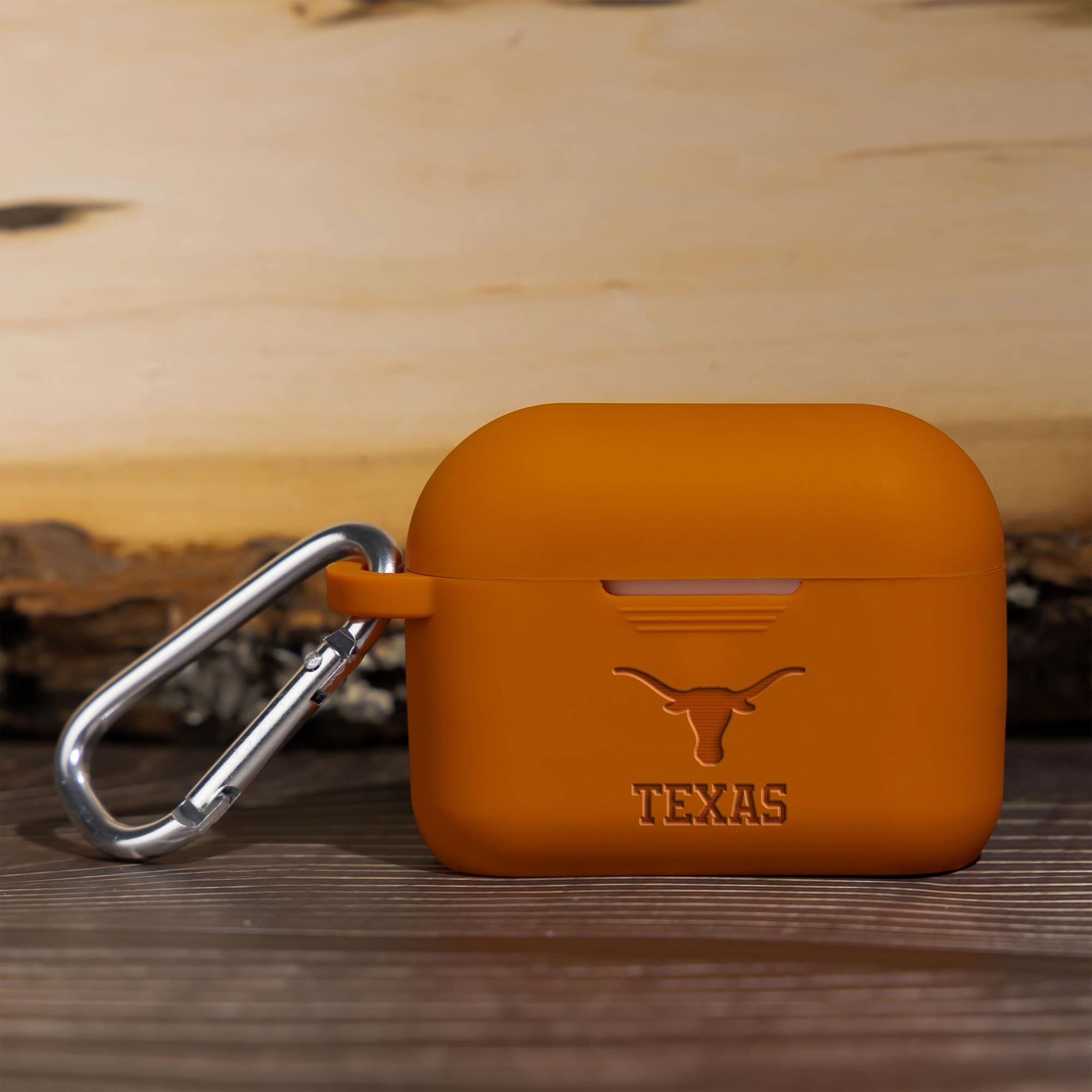 Alt View 1. Affinity Bands - Texas Longhorns Debossed Silicone Airpods Pro Case Cover - No Size - Multicolor.