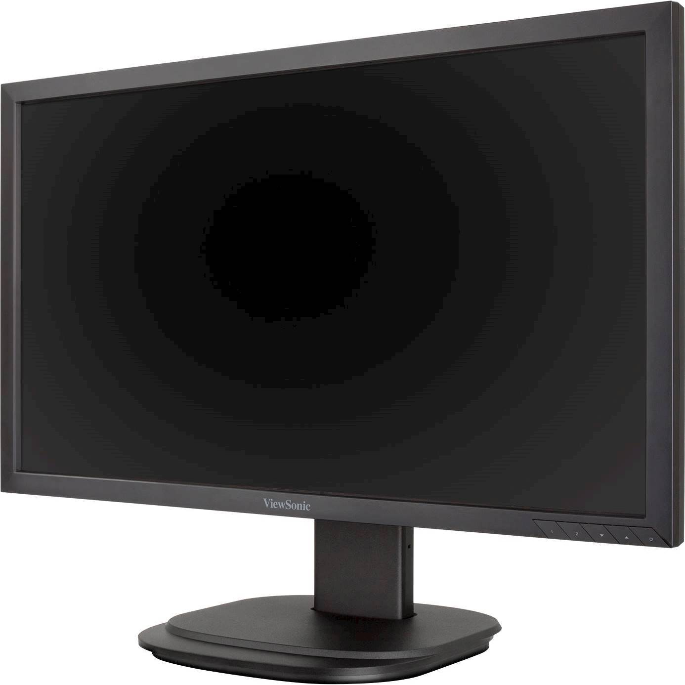 Left View: ViewSonic - 21.5" LED HD Monitor (DVI, DisplayPort, HDMI, VGA) - Black