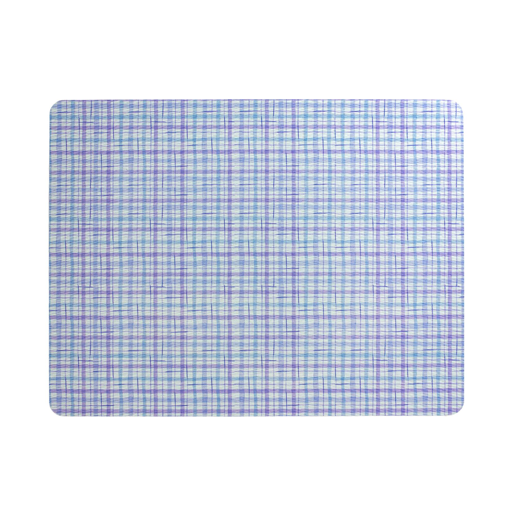 Watercolor Blue Plaid