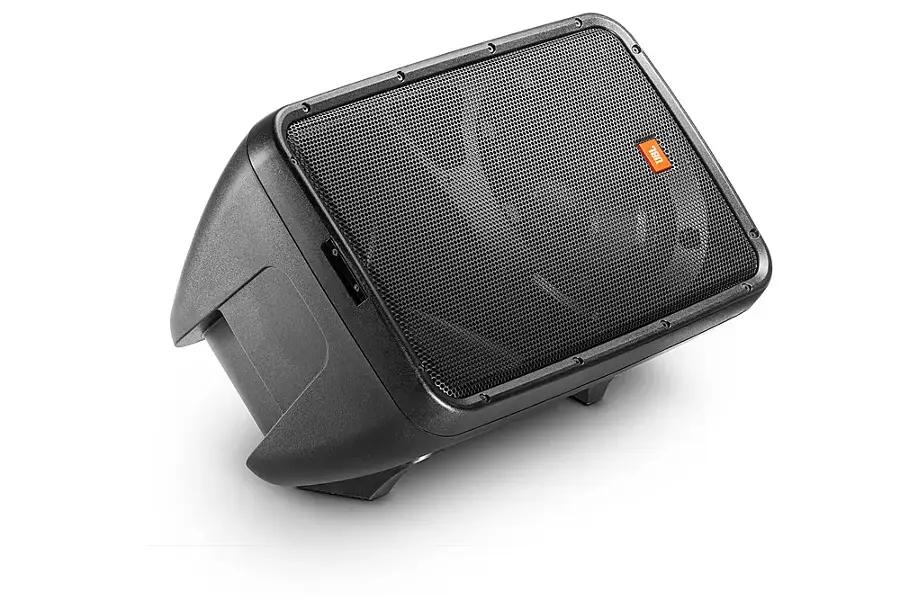 Alt View 17. JBL - EON208P 8" 2 way PA System with Integrated 8 Channel Mixer and Microphone - Black.