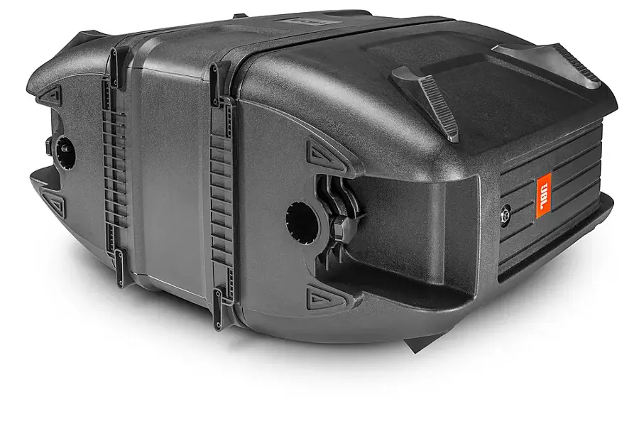 Alt View 19. JBL - EON208P 8" 2 way PA System with Integrated 8 Channel Mixer and Microphone - Black.