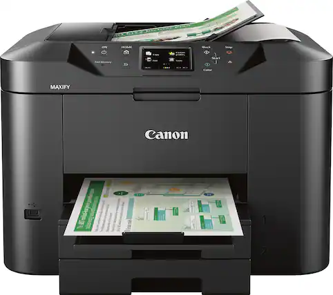 Front. Canon - MAXIFY MB2720 Wireless All-In-One Printer - Black.
