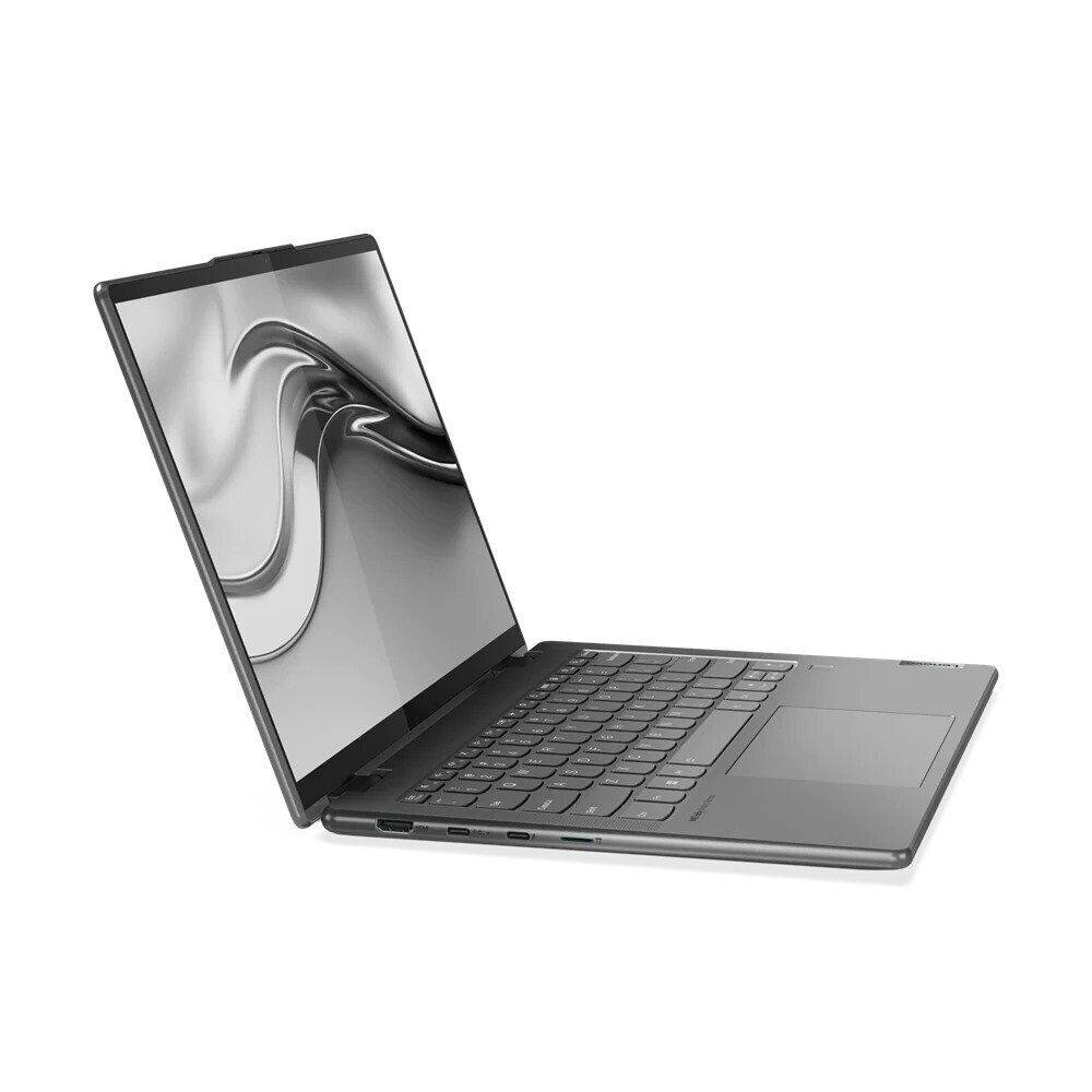 Left. Lenovo - Lenovo Yoga 7 14IAL7 14" Laptop Intel i7 1.70GHz 16GB 1 TB SSD W11H Touch - Storm Grey.
