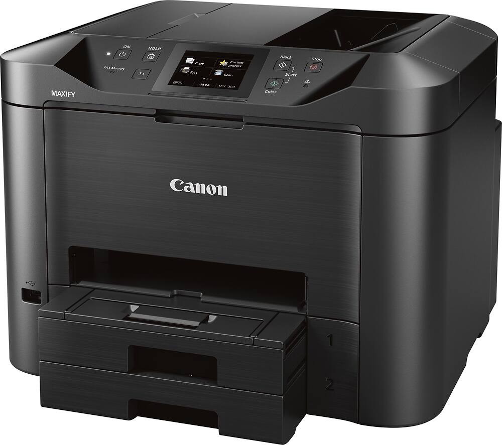 Left. Canon - MAXIFY MB5420 Wireless All-In-One Inkjet Printer - Black.