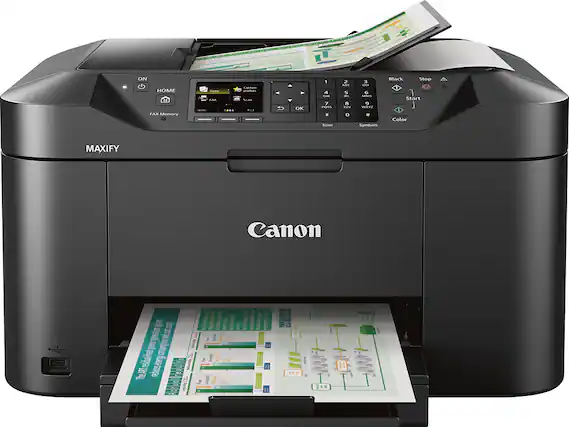 Front. Canon - MAXIFY MB2120 Wireless All-In-One Inkjet Printer - Black.