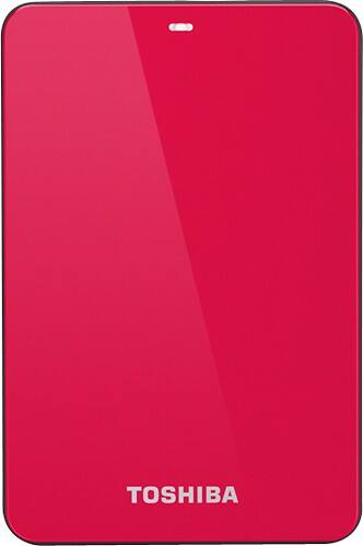 Toshiba - Canvio 3.0 1TB External USB 3.0/2.0 Portable Hard Drive - Red-Front_Standard 