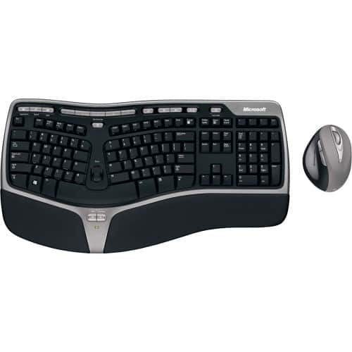 Front Standard. Microsoft - Natural Ergonomic Desktop Keyboard & Mouse.