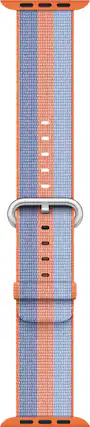 Angle. Apple - Woven Nylon for Apple Watch 42mm - Orange.