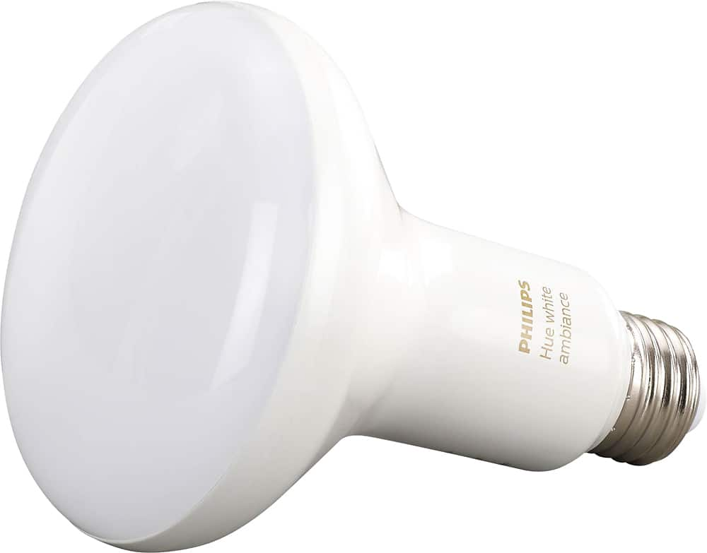 Best Buy: Philips Hue White Ambiance Dimmable BR30 Wi-Fi Smart LED Bulb ...