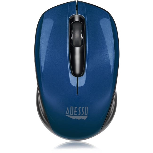Adesso - iMouse S50L 2.4GHz Wireless Mini Mouse - Optical - Wireless - 30 ft - Radio Frequency - 2.40 GHz - USB - 1 - Wireless - Blue
