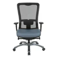 OSP Home Furnishings - ProGrid High Back Chair in Dillon - Blue - Front_Zoom