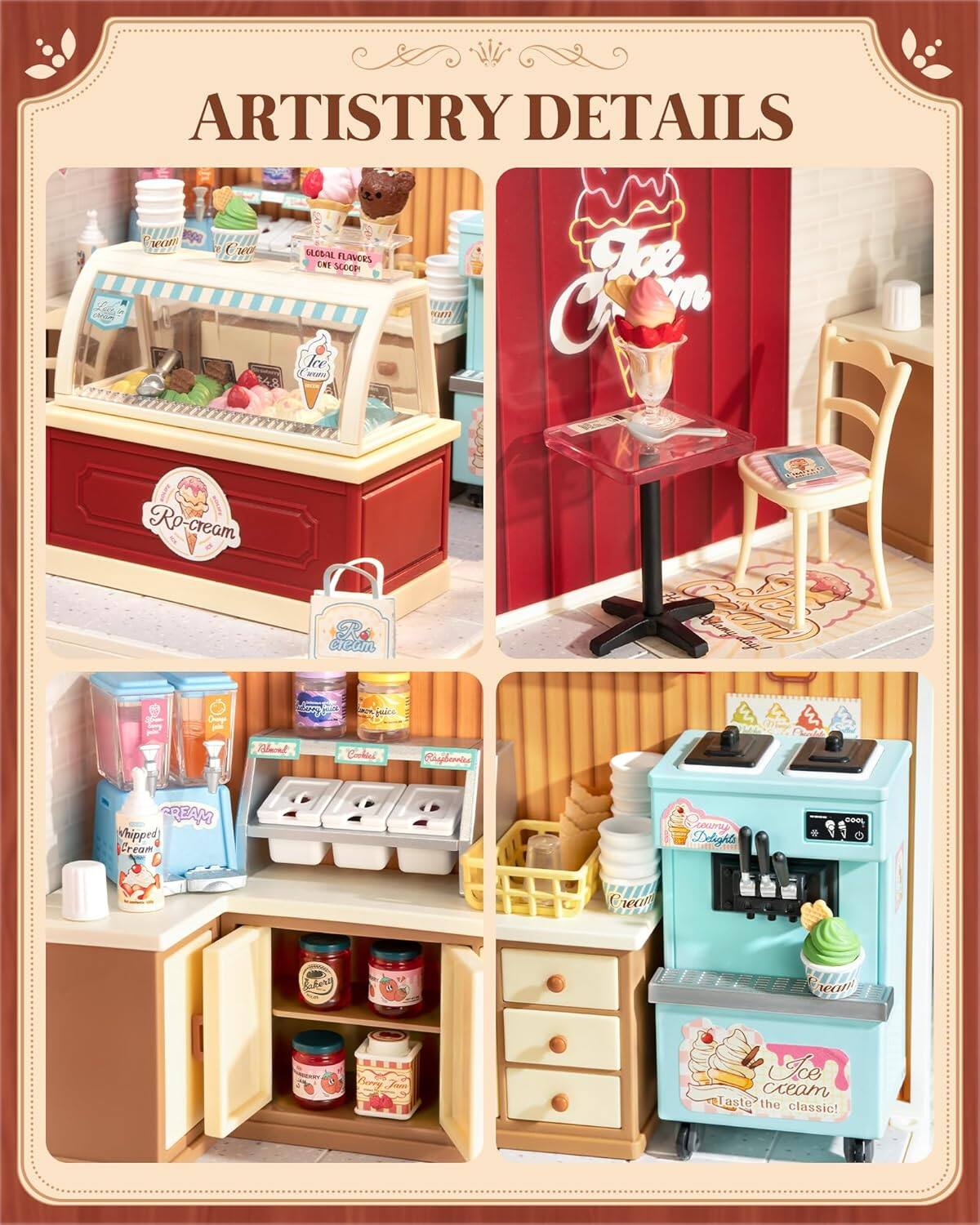 ARTISTRY DETAILS

- Ice Cream Scoop
- Whipped Cream
- Global Flavors One Scoop
- Ice Cream
- Taste the Classic!
- Ro-cream
- Cream
- Cookie
- Caramel
- Strawberry
- Blueberry
- Cherry
- Ice Cream Parlor
- Ice Cream Shop