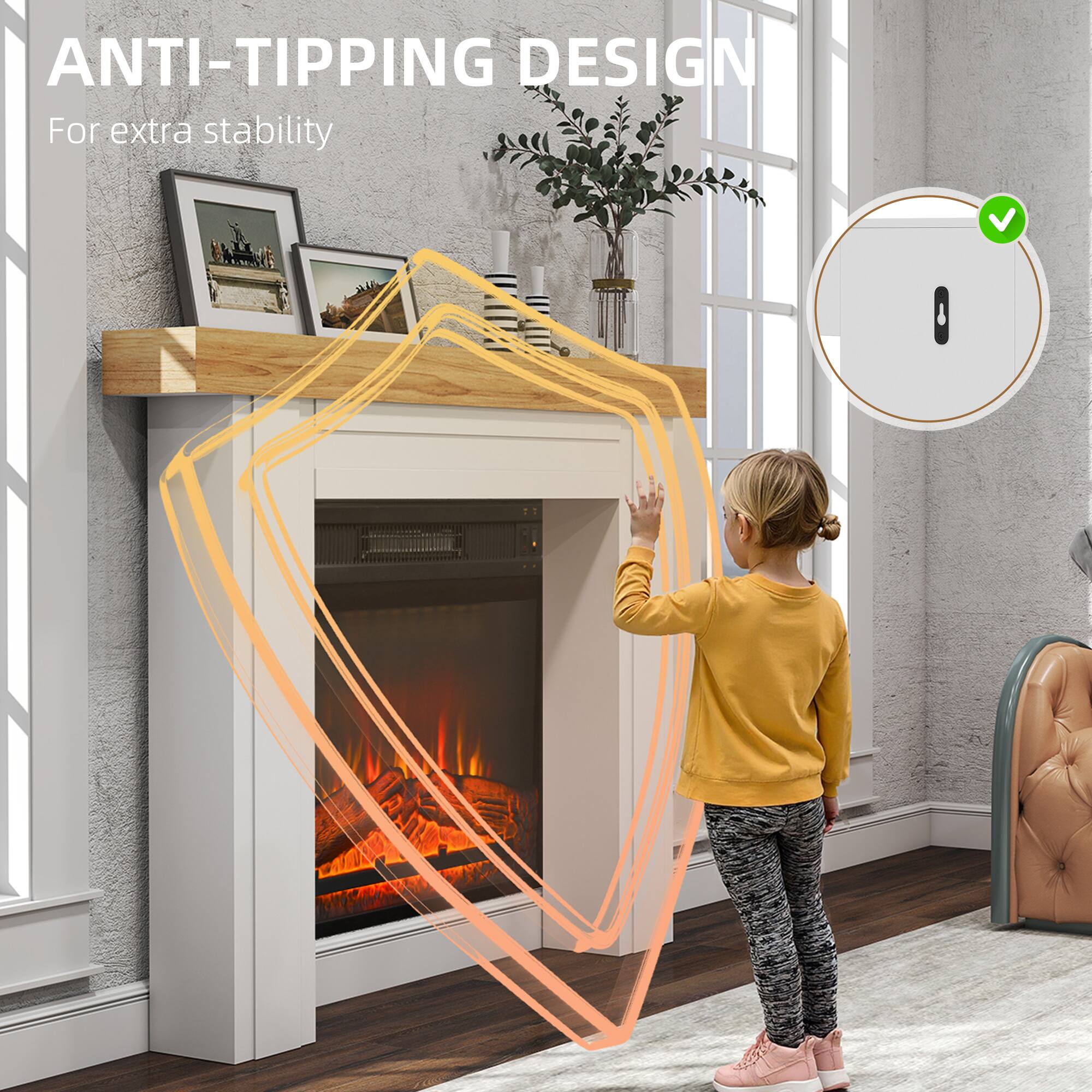 ANTI-TIPPING DESIGN  
For extra stability