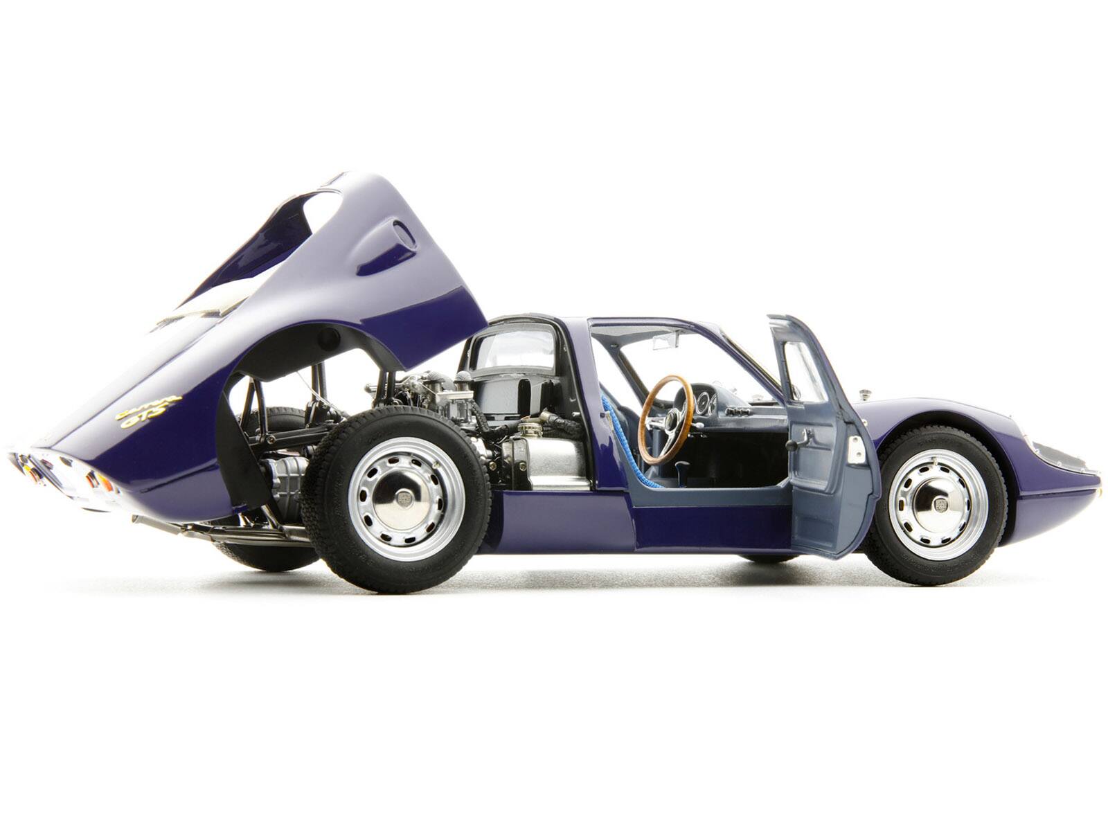Alt View 7. CMC - Porsche 904 Carrera GTS Dark Blue with White Stripe "Bonhams Scottsdale Auction 2017" Limited Ed 1/18 Model Car by CMC.