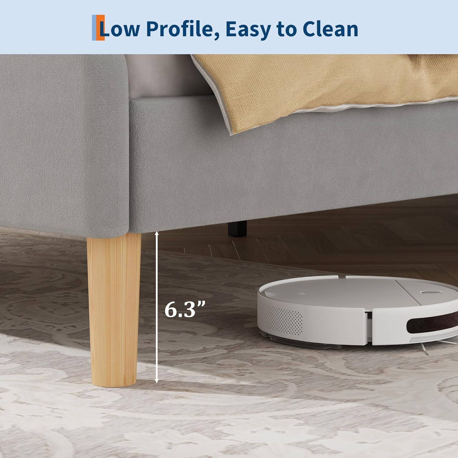 Low Profile, Easy to Clean  
6.3"