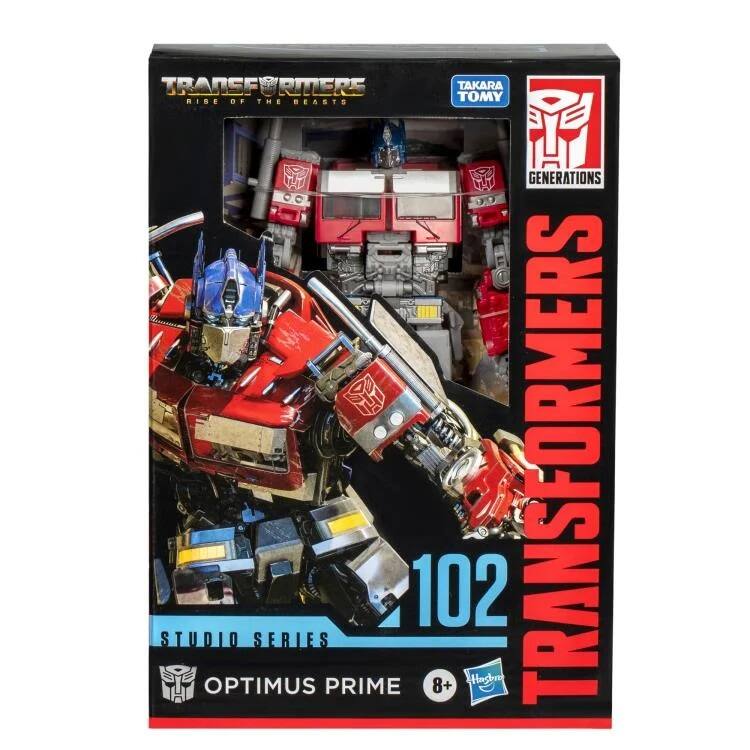 TRANSFORMERS RISE OF THE BEASTS GENERATIONS  
TAKARA TOMY  
STUDIO SERIES  
OPTIMUS PRIME  
102  
8+
