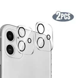 Qixxronics - 2PCS for iPhone 11 Camera Lens Protector Tempered Glass Lens Cover Flim - Clear