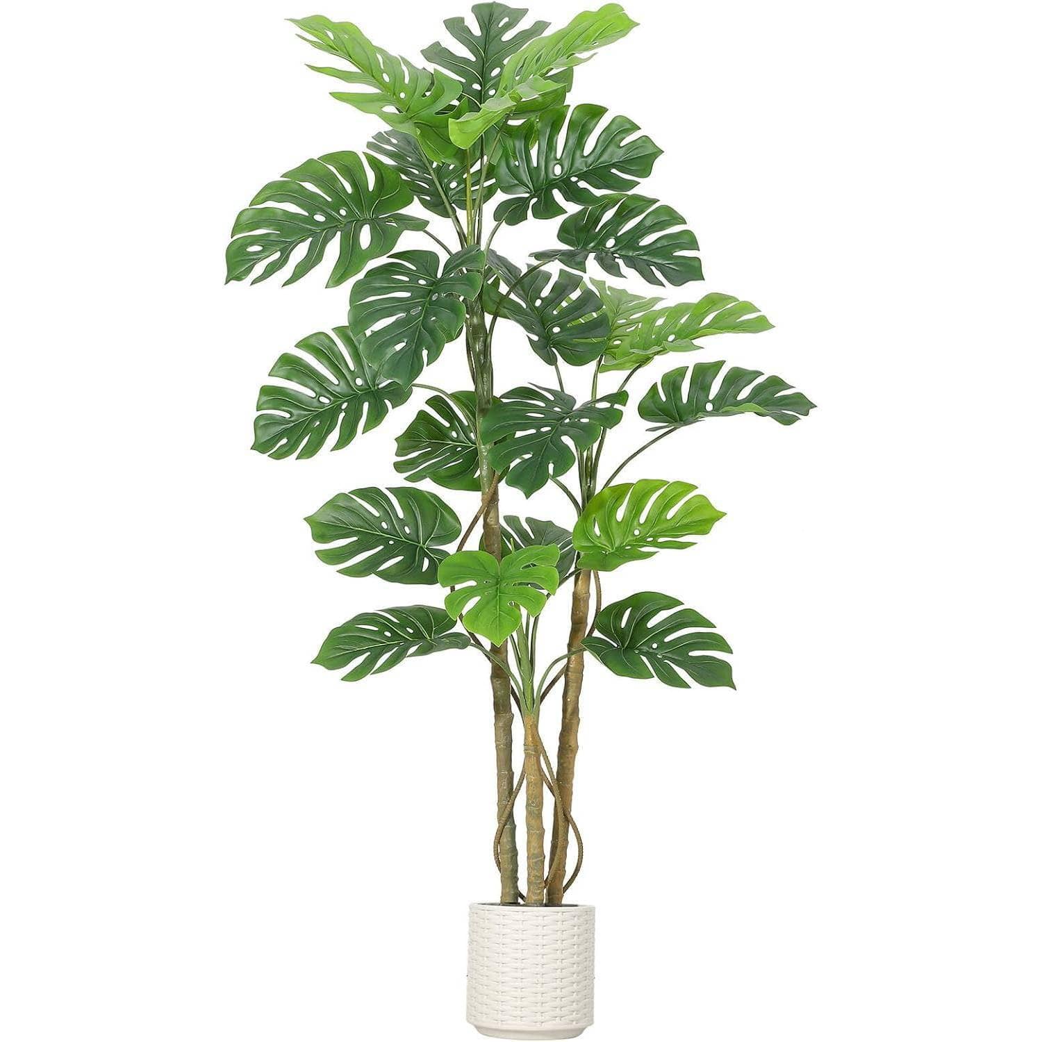 Acekool - 5 FT Artificial Monstera Deliciosa Plant for Home Office Decor
