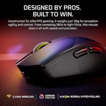 CORSAIR Sabre V2 Pro Ultralight FPS Optical Gaming Mouse Wireless CORSAIR Sabre V2 Pro Ultralight FPS Optical Gaming Mouse Wireless