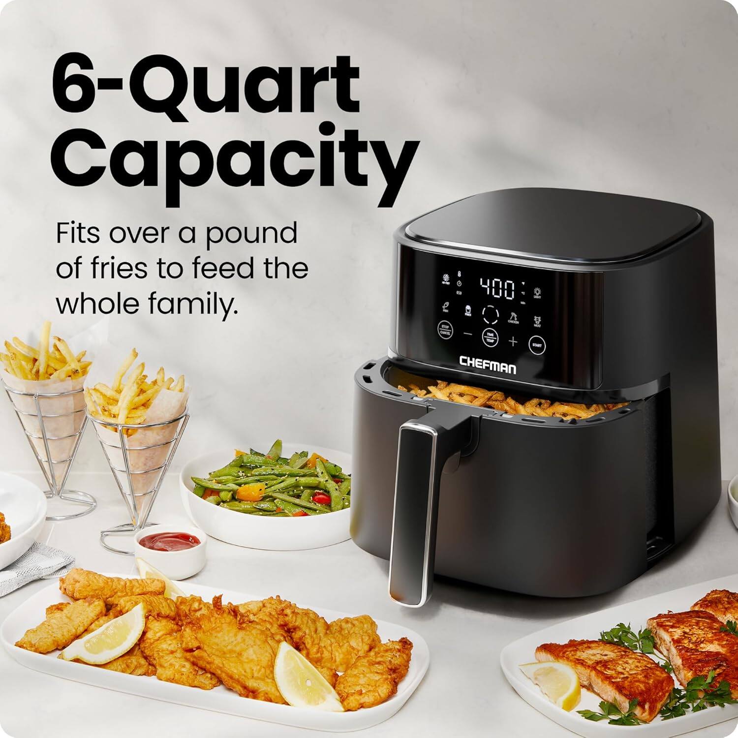 TurboFry Touch 6 Qt Digital Air Fryer