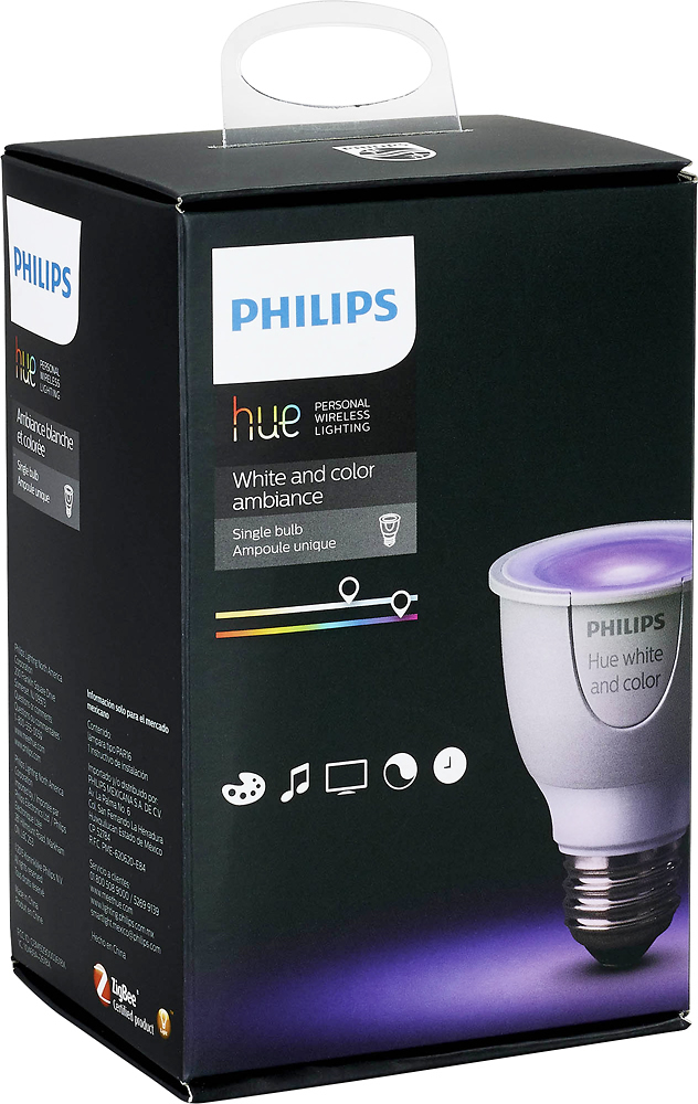 Philips Hue White and Color Wi-Fi Smart LED Spot Light Bulb Multicolor 456673 - Best Buy