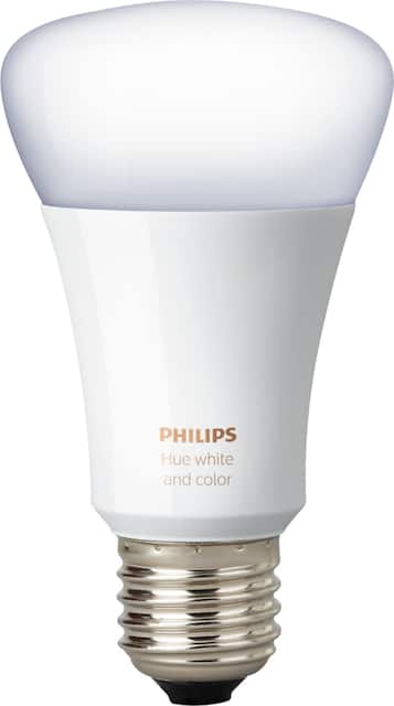 Philips - Hue White and Color Ambiance A19 Smart LED Bulb - Multicolor