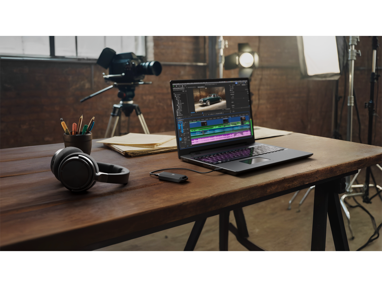 Alt View 9. CORSAIR - Corsair Survivor 1TB USB Type C Portable SSD - Black.