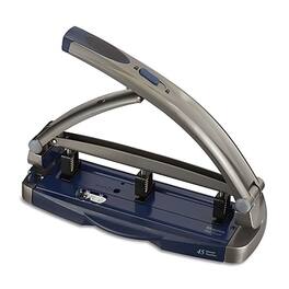 Staples - One-Touch Adjustable Punch, 45 Sheet Capacity, (20268/14824) - Gray/Blue