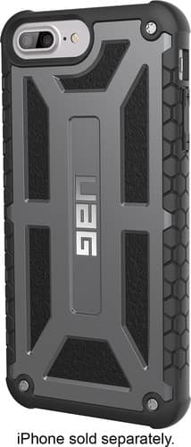 Urban Armor Gear - Monarch Case for Apple® iPhone® 6s Plus and 7 Plus - Graphite - Larger Front